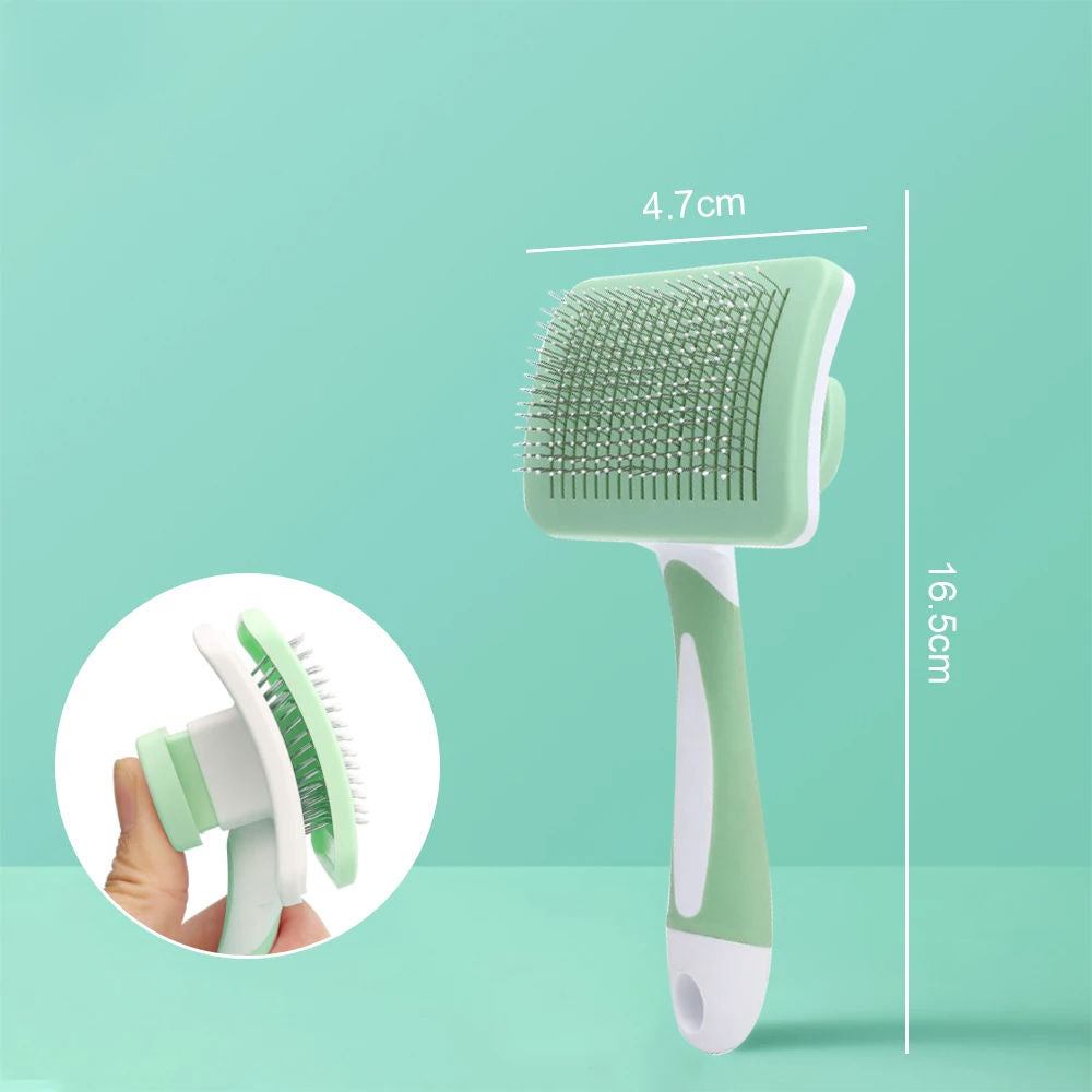 Self Cleaning Slicker Brush For Dogs, Cats - puphub