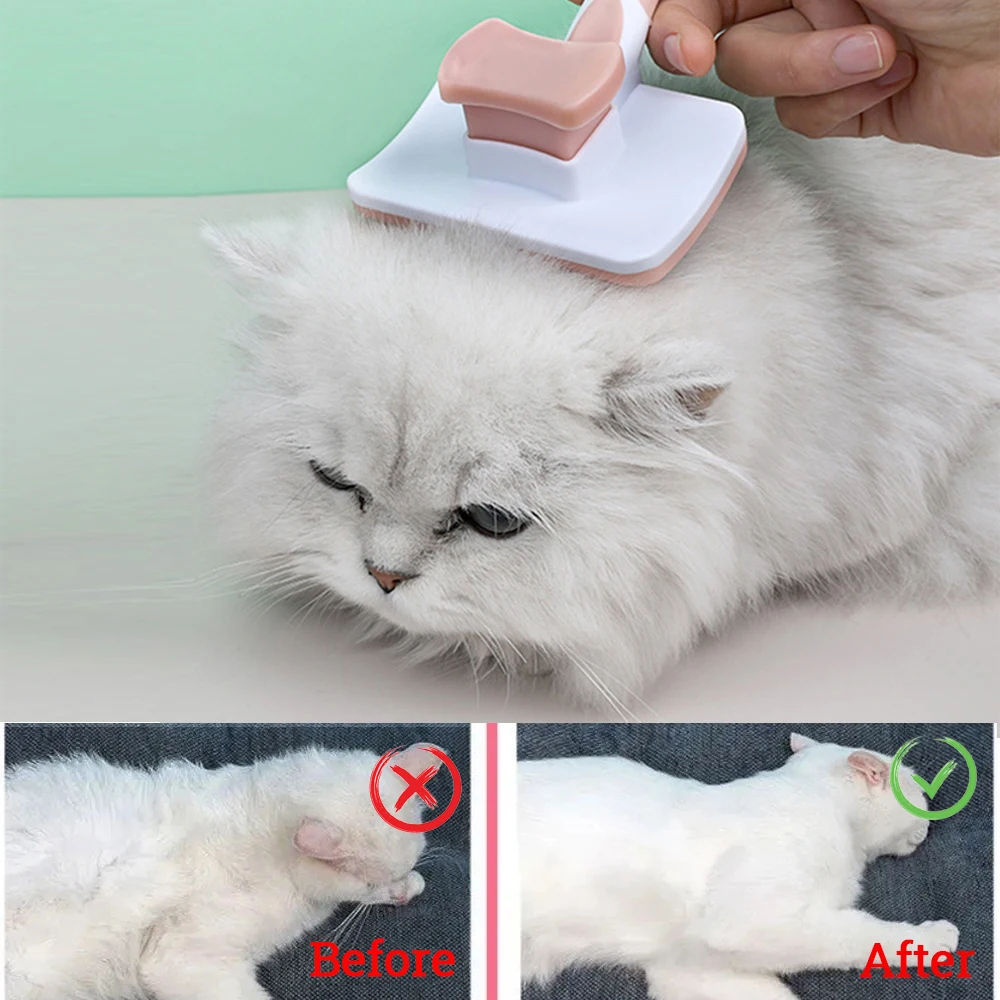 Self Cleaning Slicker Brush For Dogs, Cats - puphub