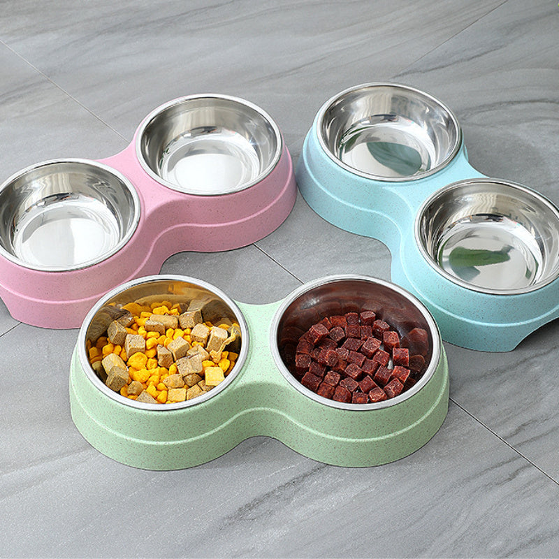 Double Pet Feeding Bowl - puphub