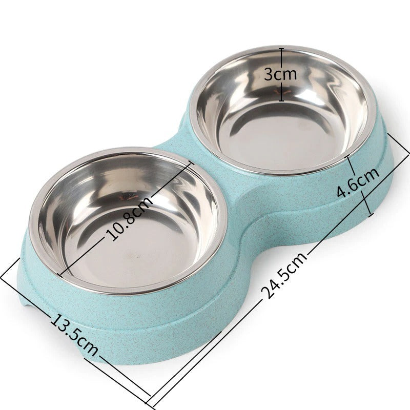 Double Pet Feeding Bowl - puphub